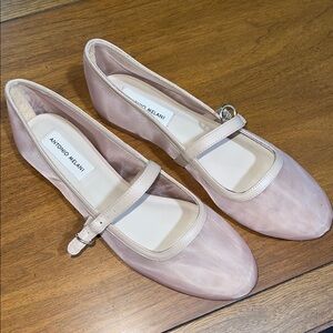 ANTONIO MELANI mesh Mary Jean ballet flats